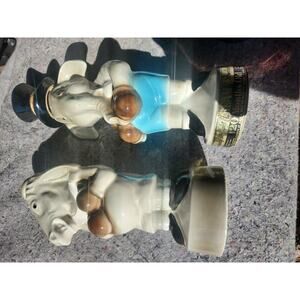 VINTAGE RARE 1964 JIM BEAM REPUBLICAN / DEMOCRAT CIRCUS BOXING WHISKEY DECANTERS